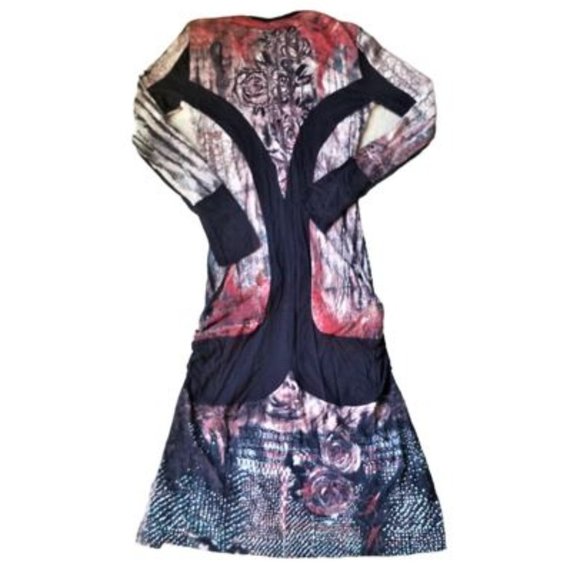 Legatte Jeans midi dress, size 6 (Legatte size I) EU 42, made in Italy - Picture 2 of 12